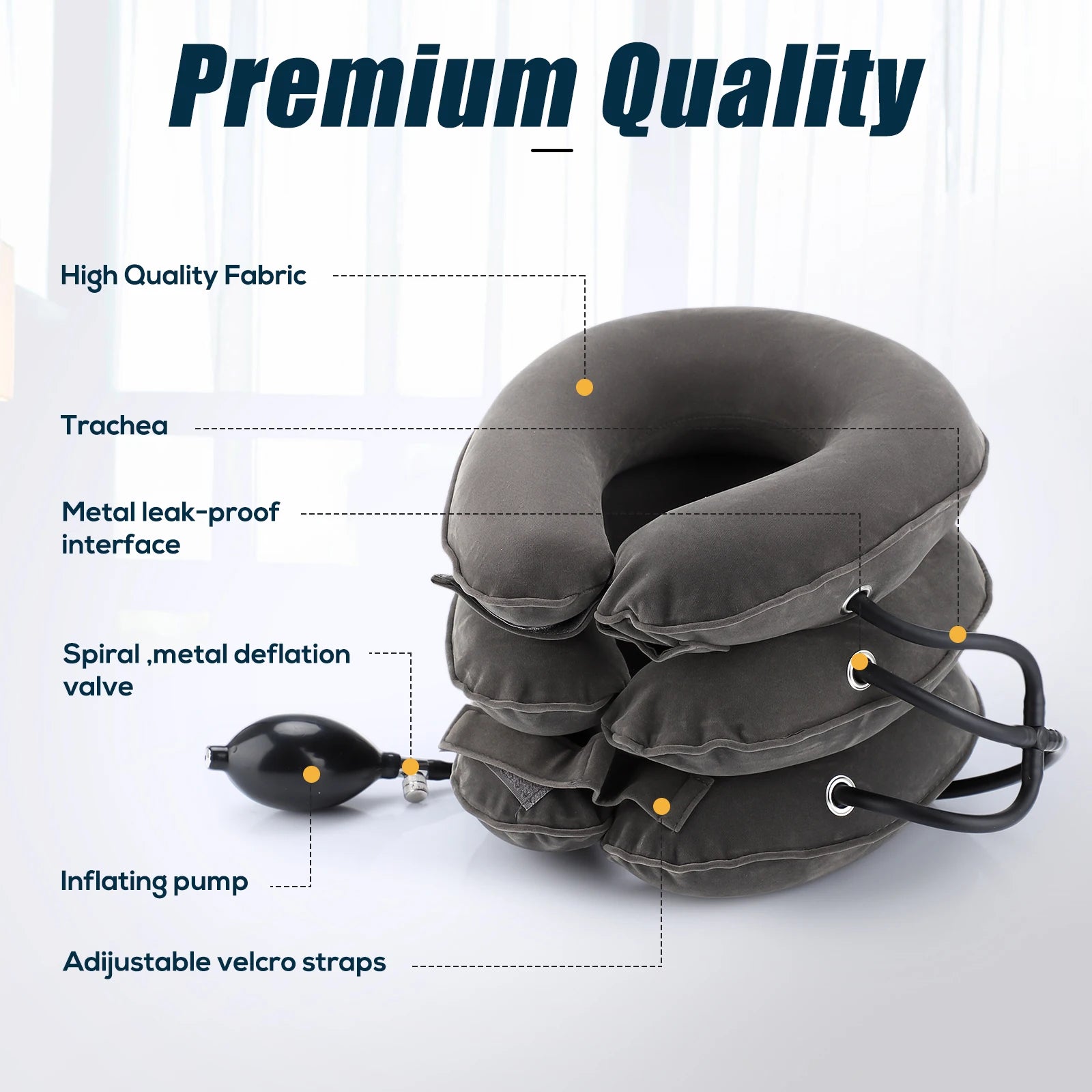 Coussin Cervical Gonflable Traction Nuque 3 Couches | MDN Store