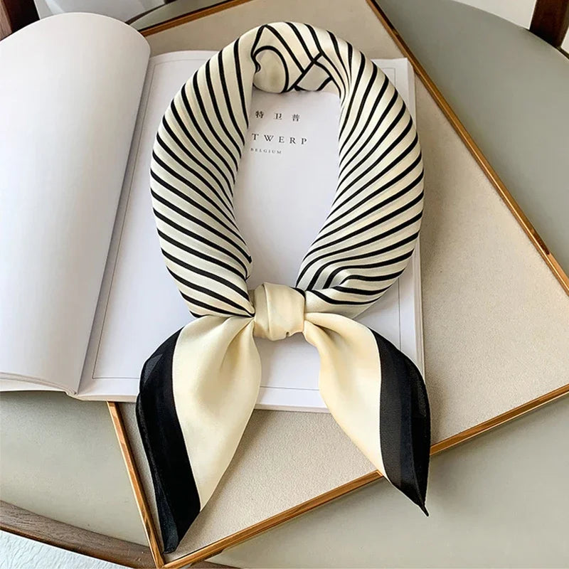 Foulard Soie Satin Femme Bandana Luxe | MDN Store