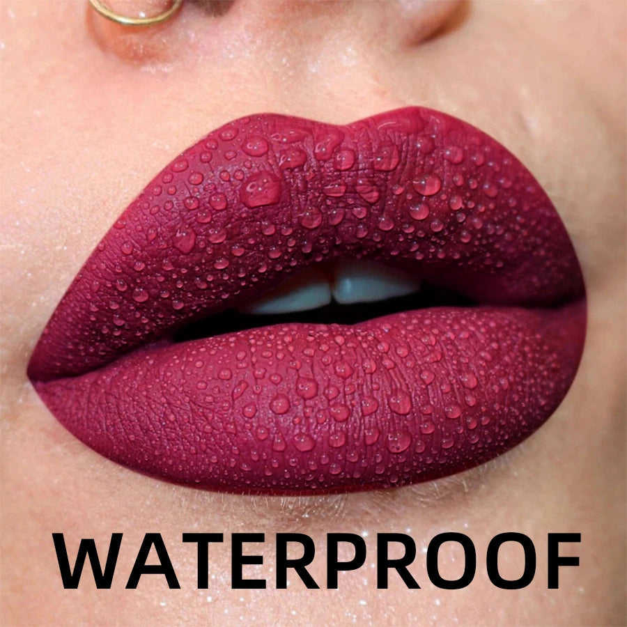 Gloss Lèvres Mat Velours 19 Couleurs Imperméable Nude Noir Rouge | MDN Store