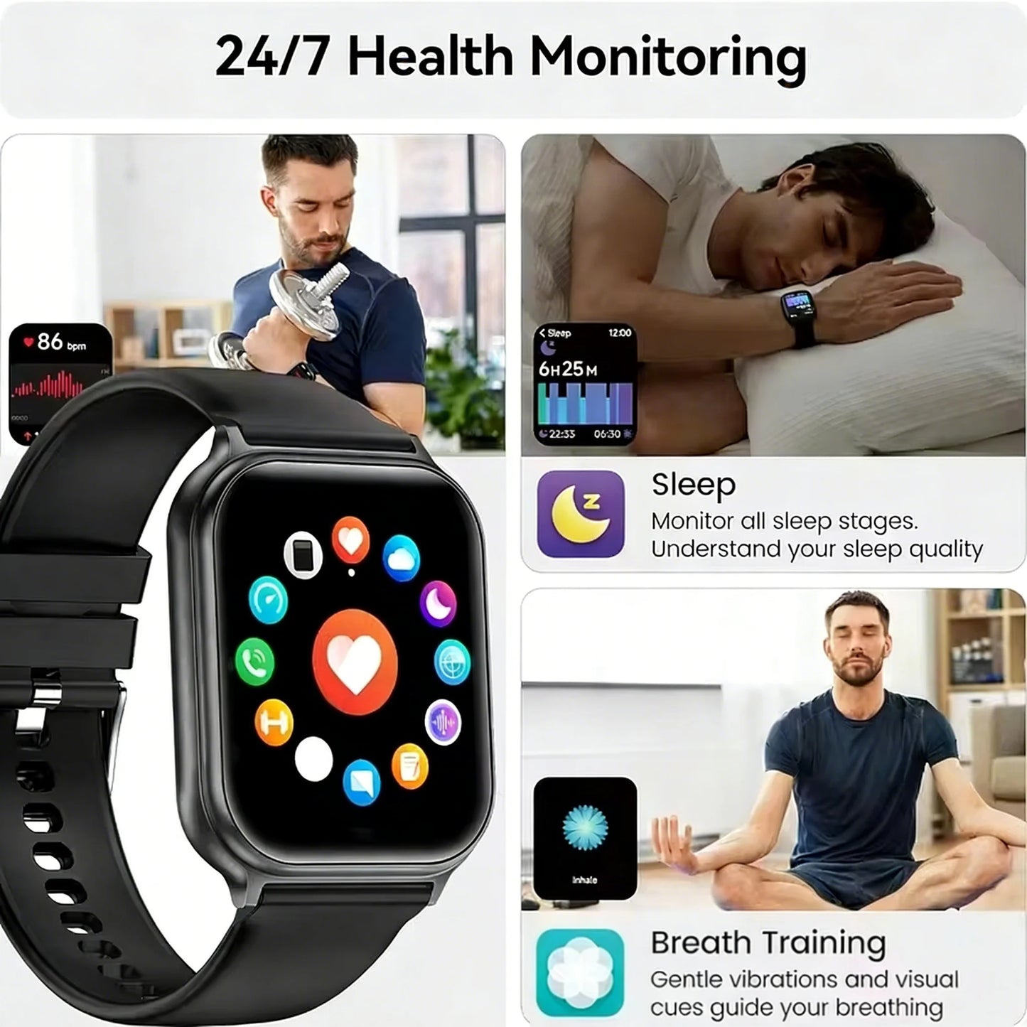 Montre Connectée GPS 1.83" Acier 700mAh IP68 | MDN