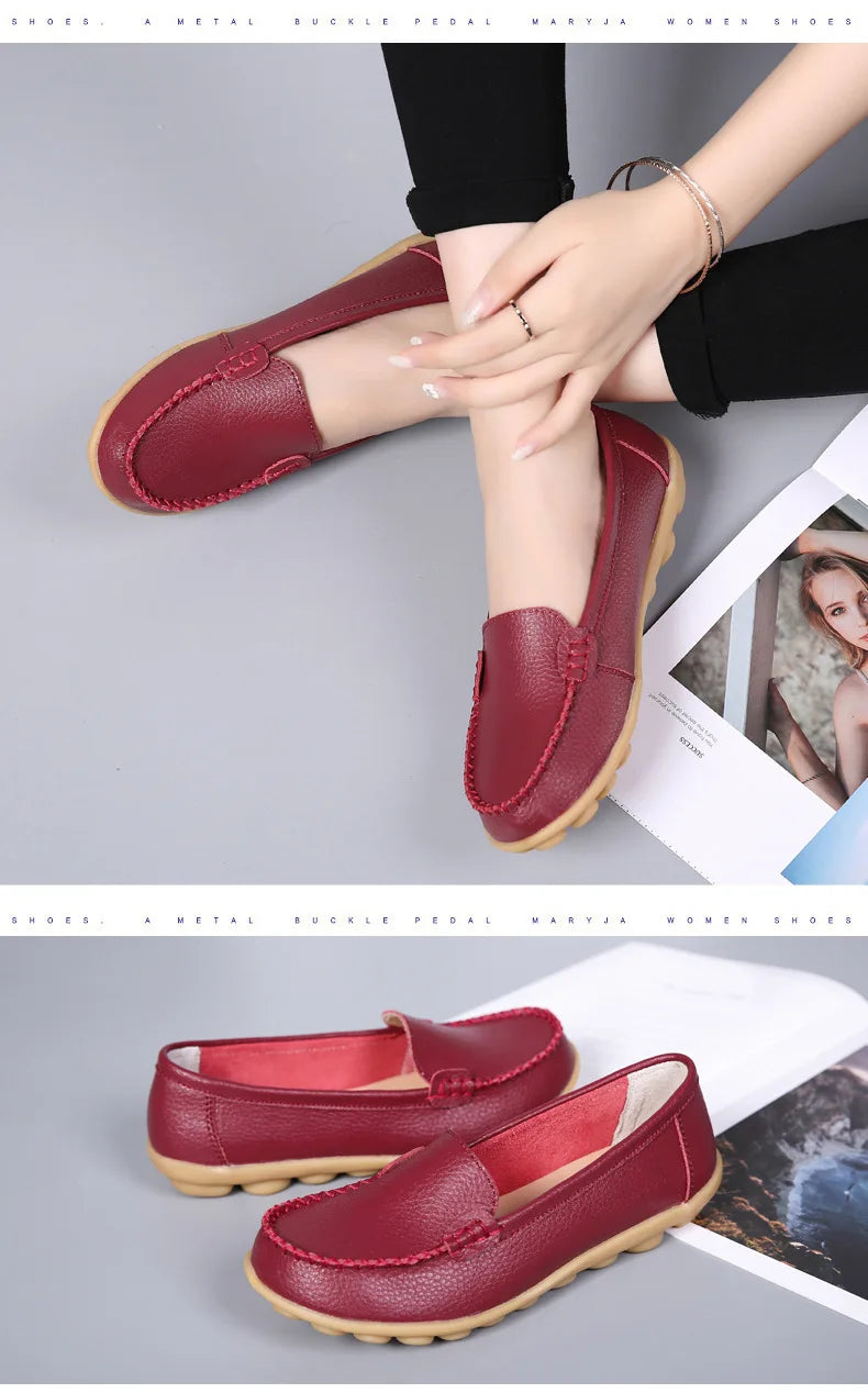 Chaussures Cuir Confort Slip-On Respirantes | MDN Store
