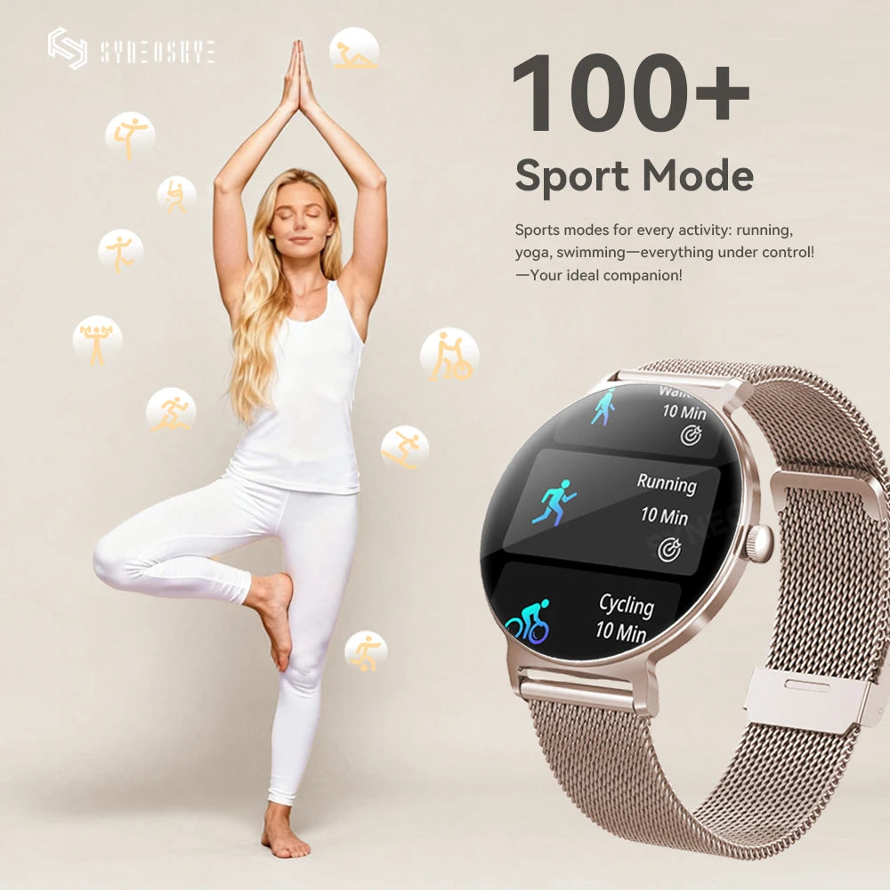 Montre Connectée Femme Luxe 1.27" Bluetooth | MDN Store