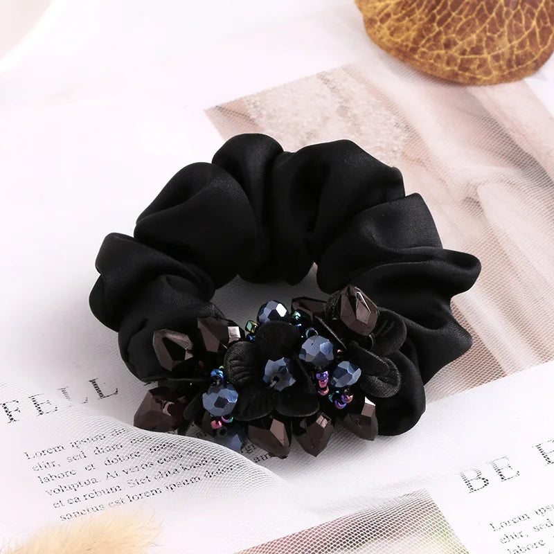 Chouchou Dentelle Nœud Fantaisie - Élastique Cheveux Femme Fille Haute... | MDN Store