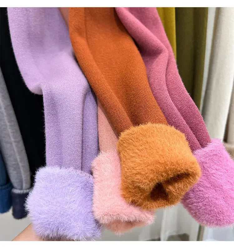 Pull Col Roule Femme Polaire Epais Manches Longues 8 Coloris | MDN Store