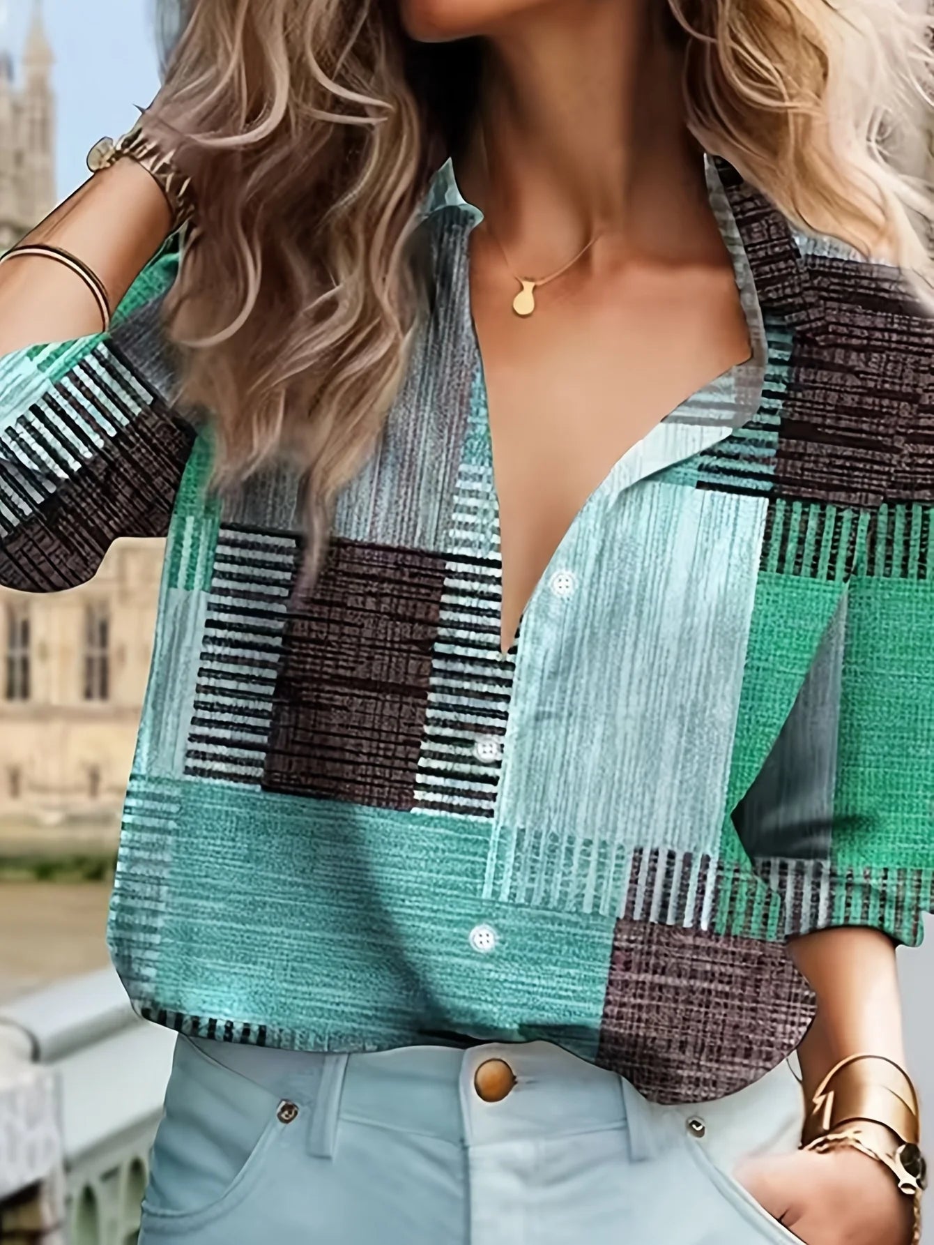 Blouse Femme Patchwork Y2K | MDN Store