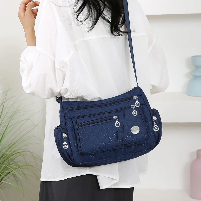 Sac Bandouliere Carre Unisexe Nylon Grande Capacite Style Oxford | MDN Store 25