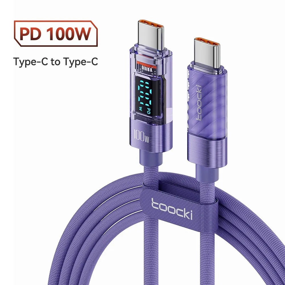 toocki-cable-usb-type-c-vers-type-c-100w-affichage - MDN Store 25