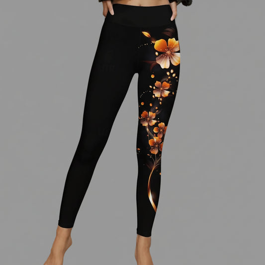Leggings Papillon Taille Haute Femme Stretch | MDN
