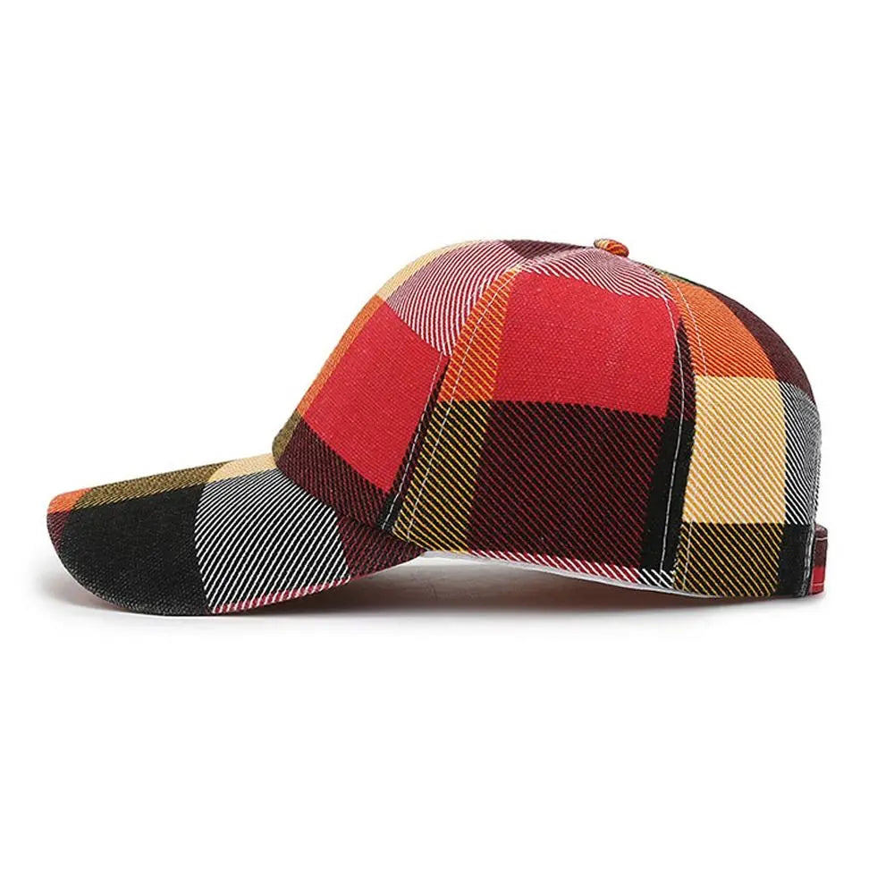 Casquette Baseball Carreaux Rouge | MDN