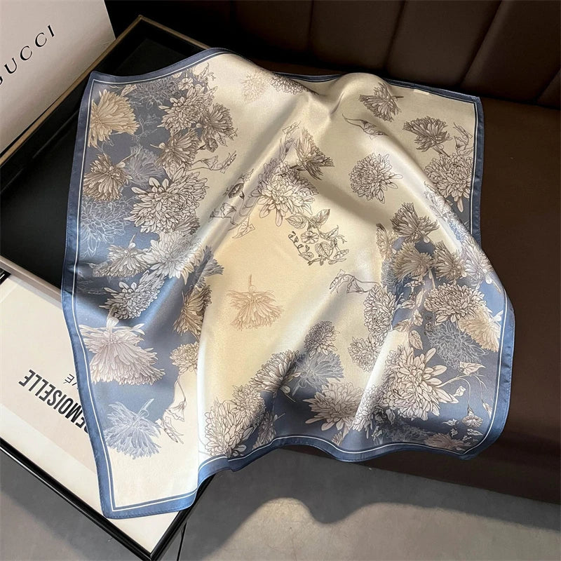 Foulard Carré Soie Naturelle 100% 53cm Femme | MDN Store