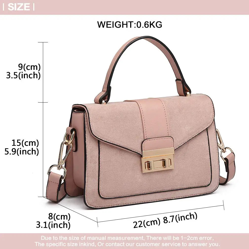Sac Bandouliere Femme Cuir Synthetique Vintage Rabat Miss Lulu | MDN Store