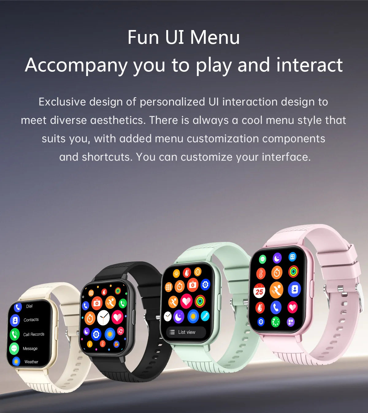 Montre Connectée Femme LIGE Tactile Personnalisable - Cardiaque Sommeil Étanche Sport | MDN