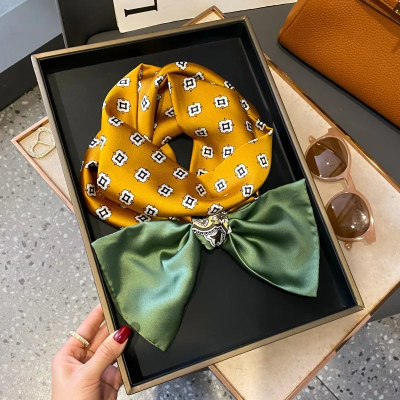 Foulard Soie Long Étroit Femme Cravate | MDN Store