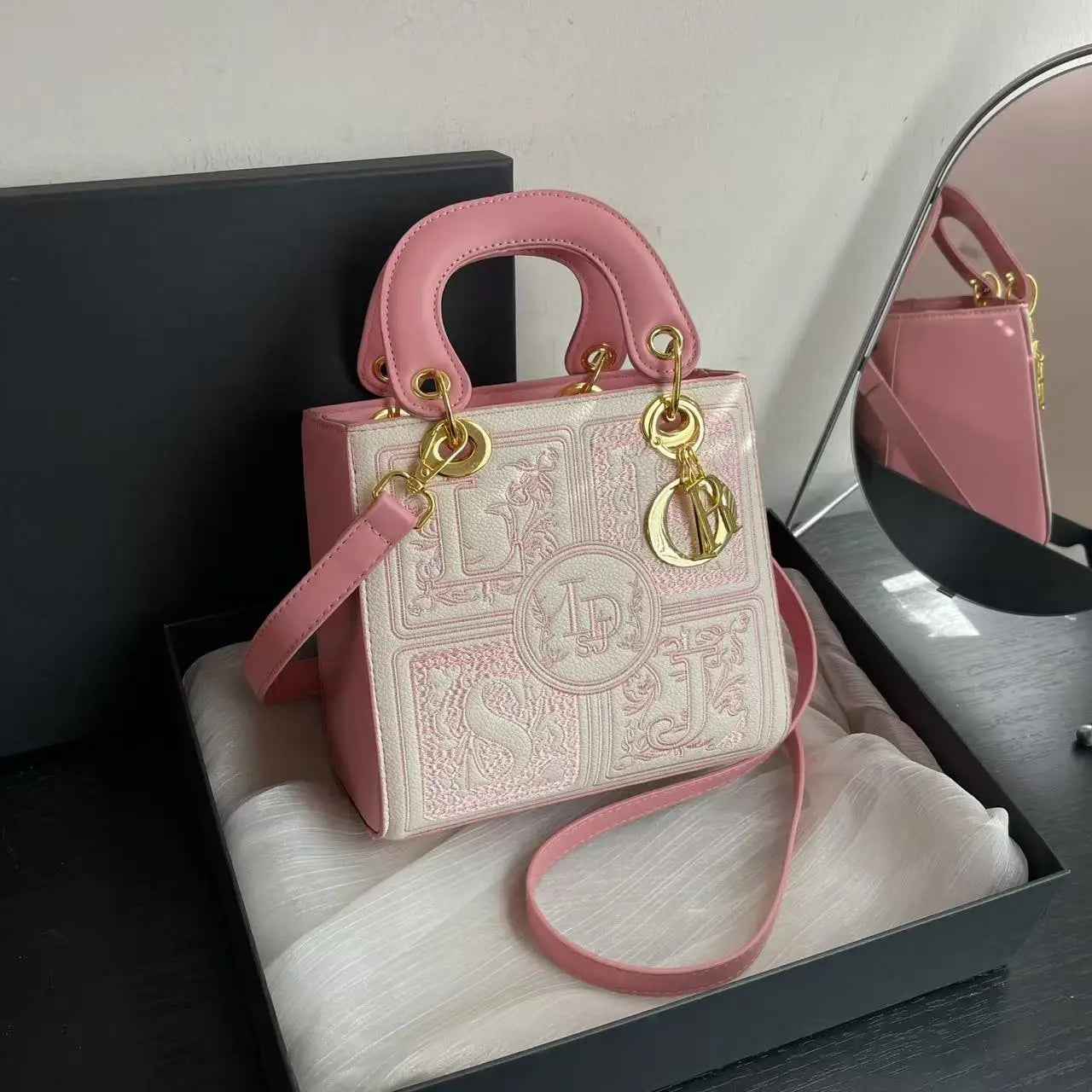 Sac Broderie Royale Poignée Crossbody | MDN Store