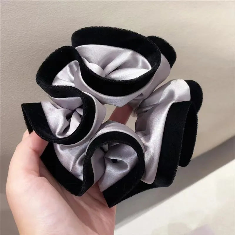 Chouchou Satin Velours Fleur | MDN Store