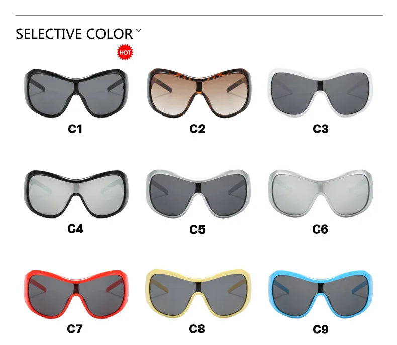 Lunettes Soleil Style Années 2000 Ample UV400 | MDN Store