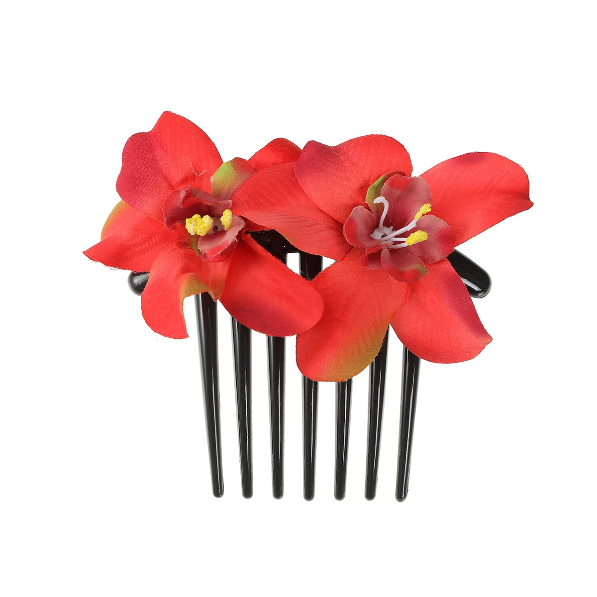 Pince Cheveux Double Rose Flanelle Boho - Barrette Fourche Élégante | MDN Store