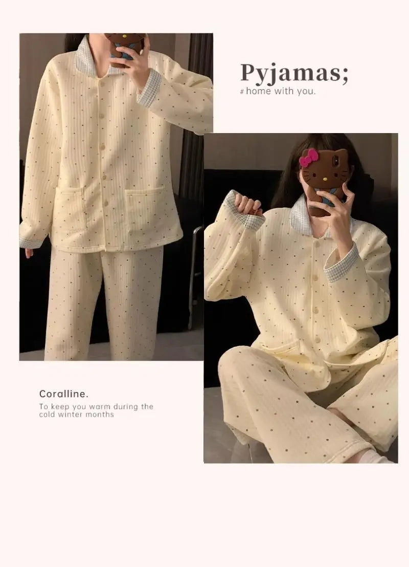 Pyjama Coton Uni 2 Pièces Hiver | MDN Store