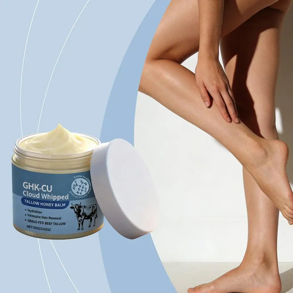 Baume Suif de Bœuf Miel GHK-CU Fouetté Hydratant Renouvellement Cutané 100g | MDN Store