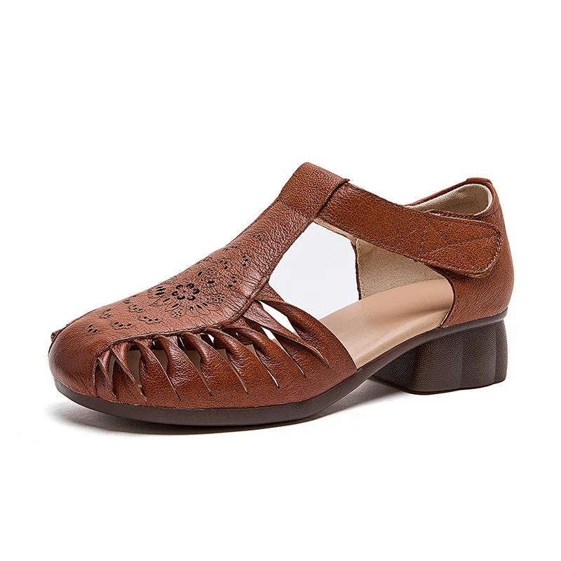 Sandales Gladiateur Cuir Bout Fermé Feerldi | MDN Store