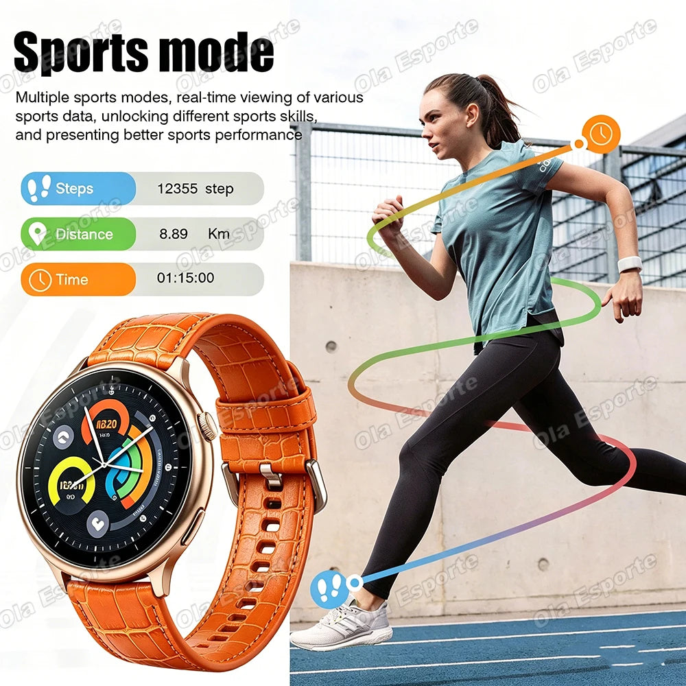 Montre Connectee Sport Assistant Vocal Bluetooth 5.3 Ecran 1.5 Pouce | MDN Store 25