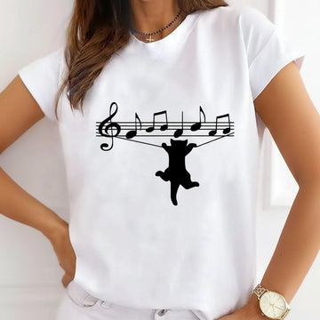 T-Chemise Patte Léopard Chat Chien Femme | MDN Store