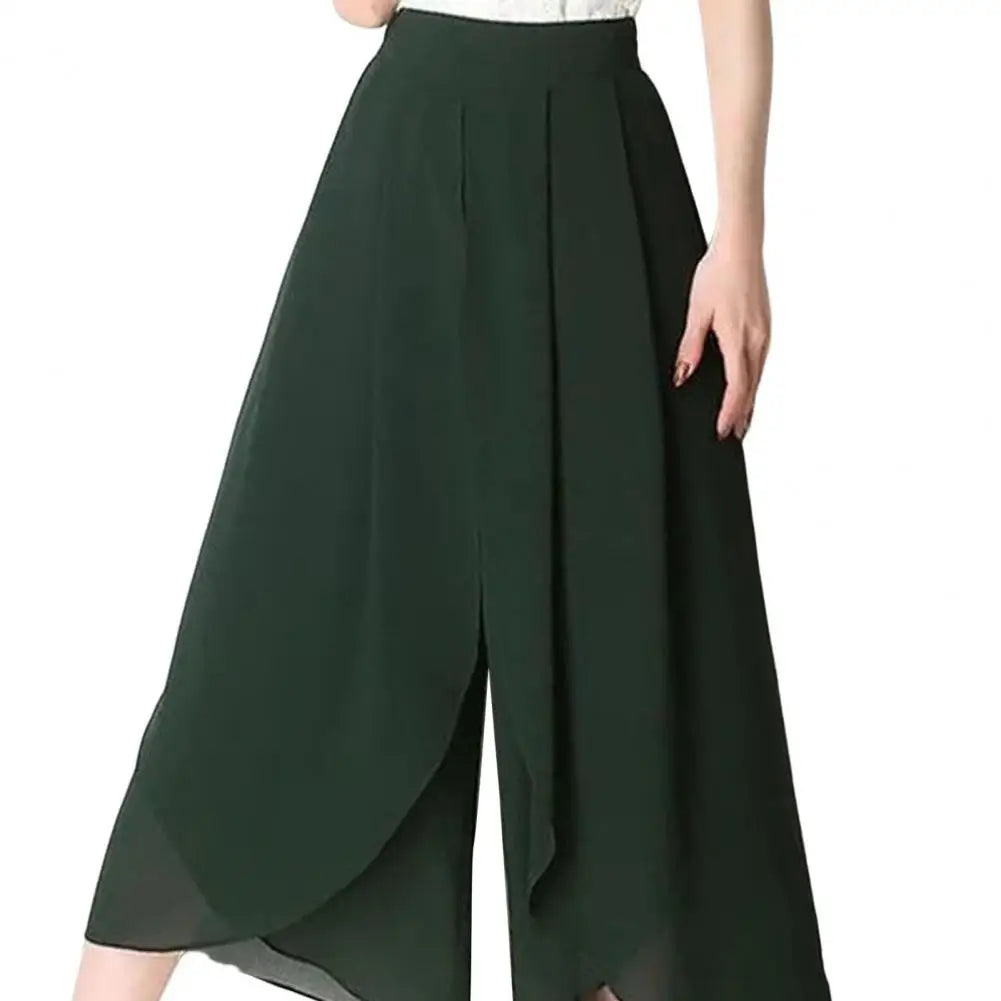 Pantalon Grande Femme Mousseline Taille Haute | MDN Store