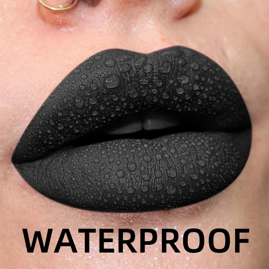 Gloss Lèvres Mat Velours 19 Couleurs Imperméable Nude Noir Rouge | MDN Store