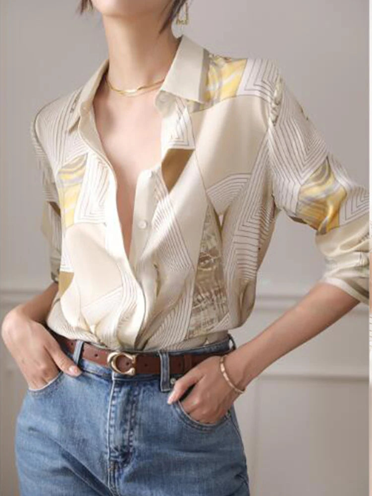 mode-impression-dames-chemises-nouveau-elegant-fem - MDN Store 25
