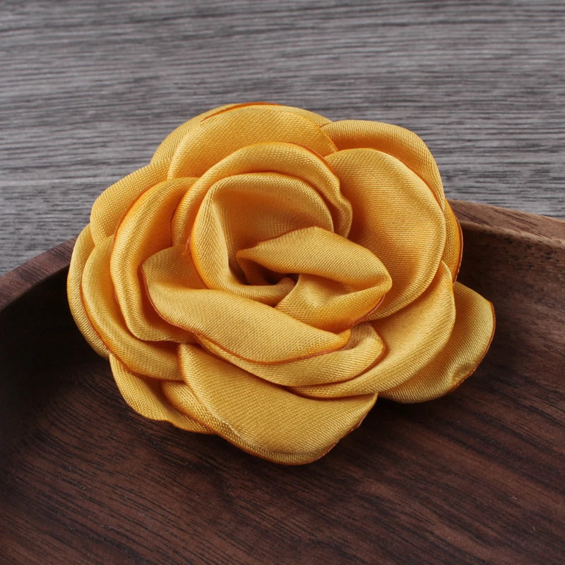 Lot de 10 Fleurs en Satin 6cm - Accessoires Cheveux Mariage | MDN Store