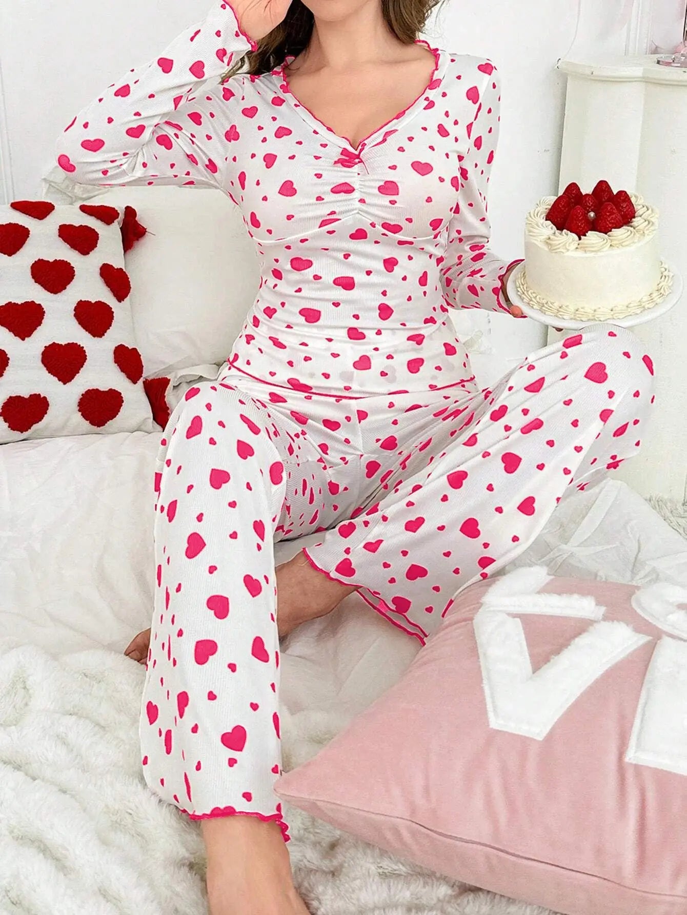 Pyjama Automne Hiver Cœur | MDN Store