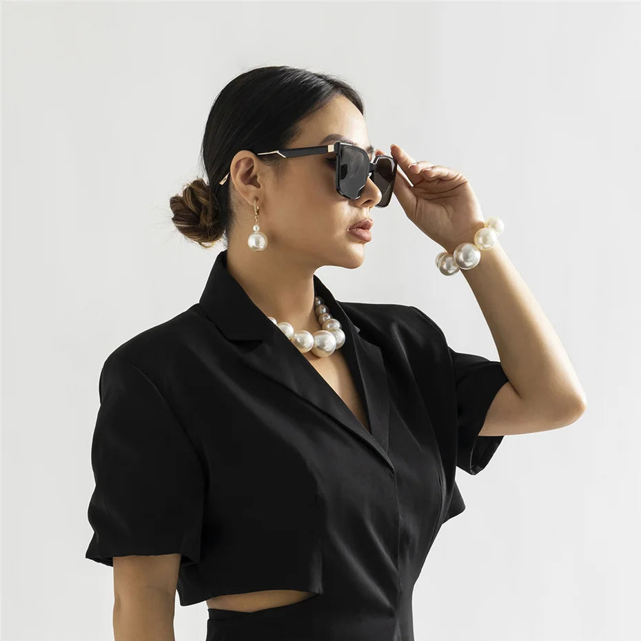 Collier Ras-de-Cou Perles Imitation Maxi | MDN Store
