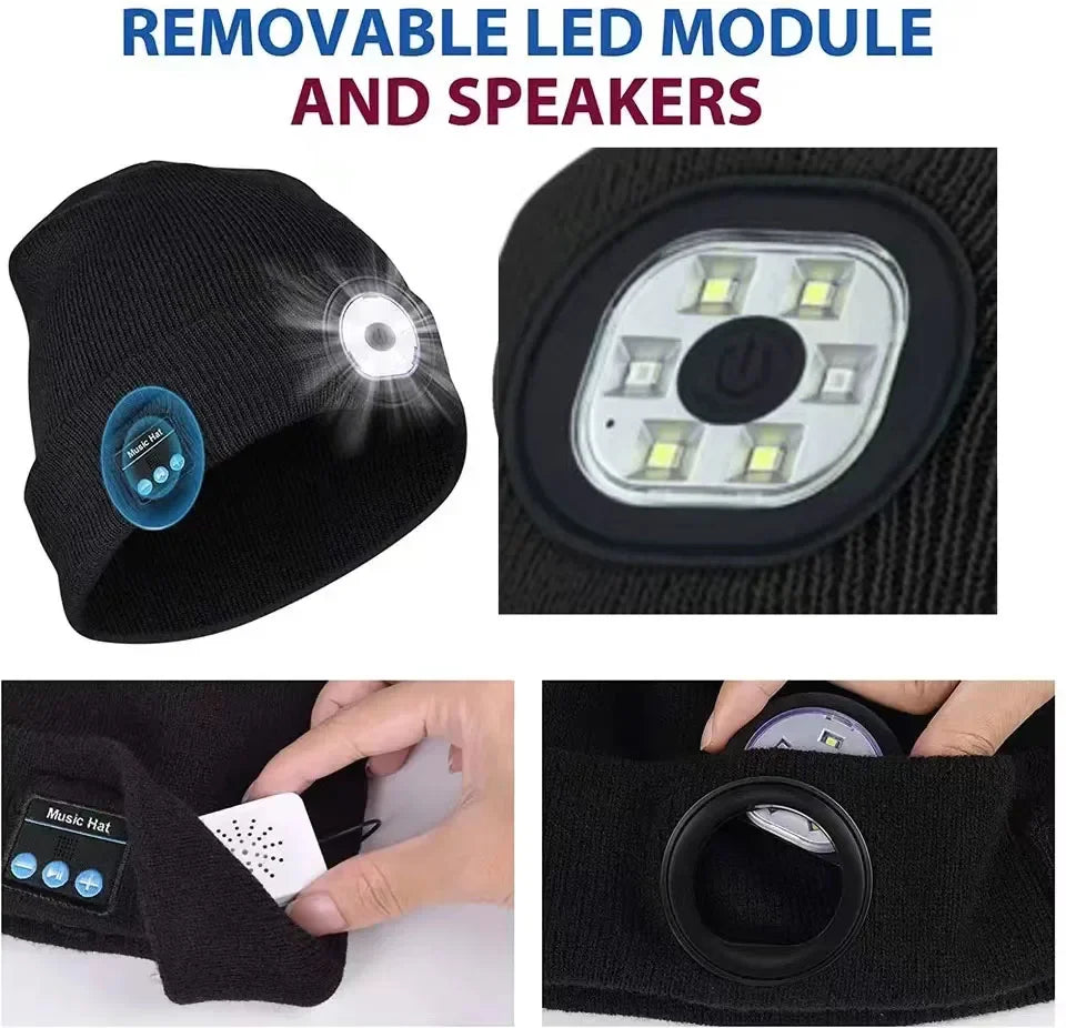 Bonnet Bluetooth LED Écouteurs | MDN Store