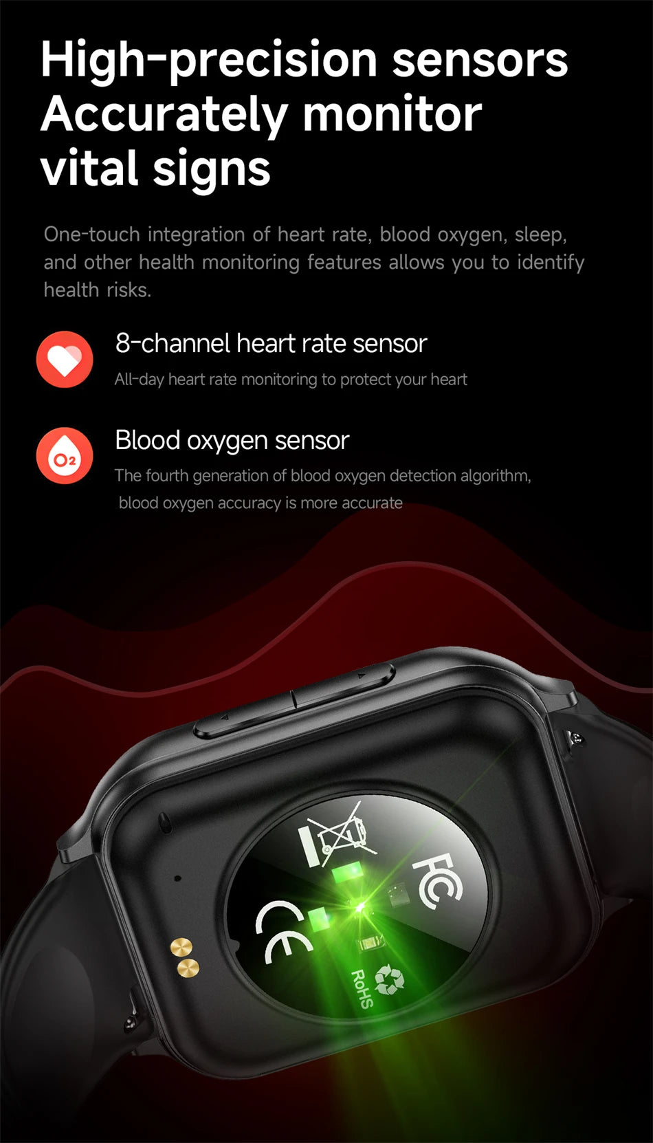 Montre Connectée GPS 1.83" Acier 700mAh IP68 | MDN