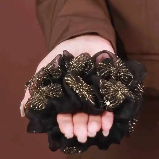 Chouchou Papillon Organza Strass | MDN