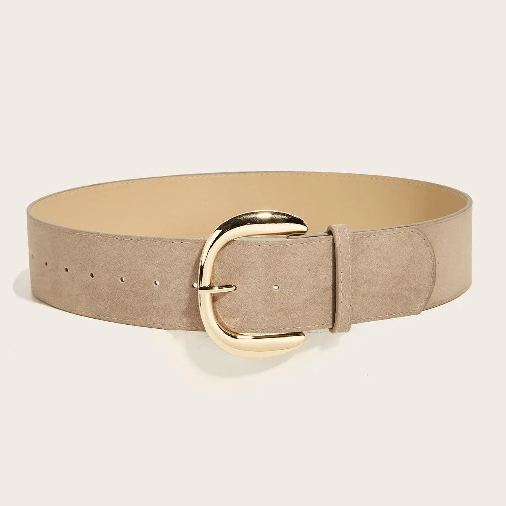 Ceinture Large Cuir Suédé Luxe | MDN Store