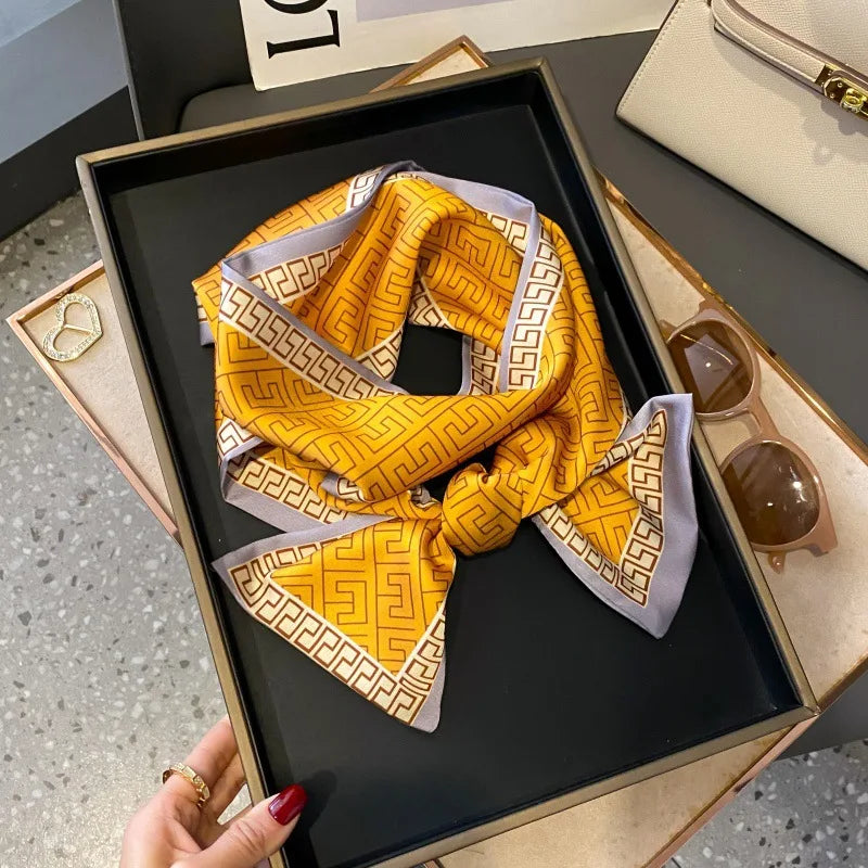 Foulard Soie Long Étroit Femme Cravate | MDN Store