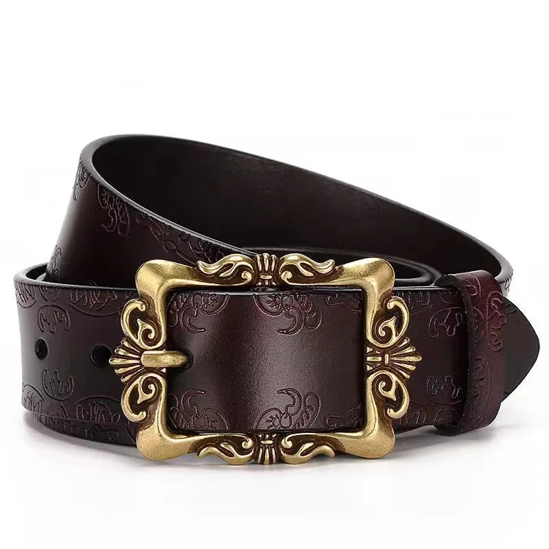 Ceinture Large Cuir Femme Retro Style Coreen | MDN Store 25