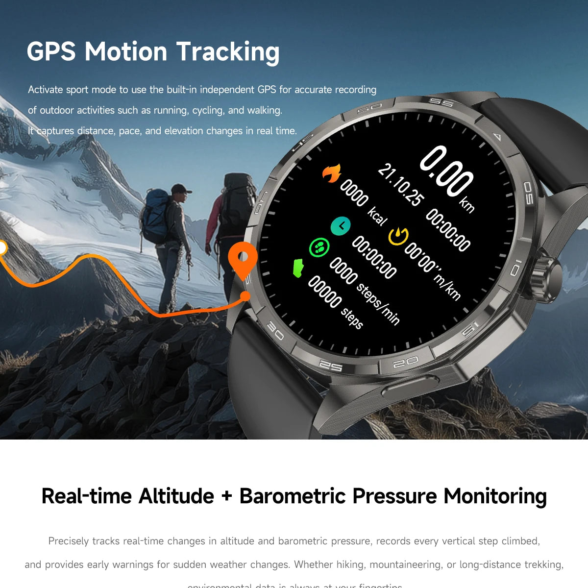 Montre Connectée GPS 1.5" NFC Boussole IP68 | MDN Store