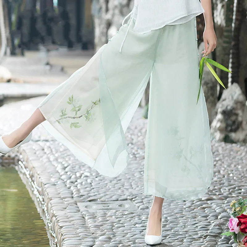 Pantalon Large Imprimé Ethnique Femme | MDN Store