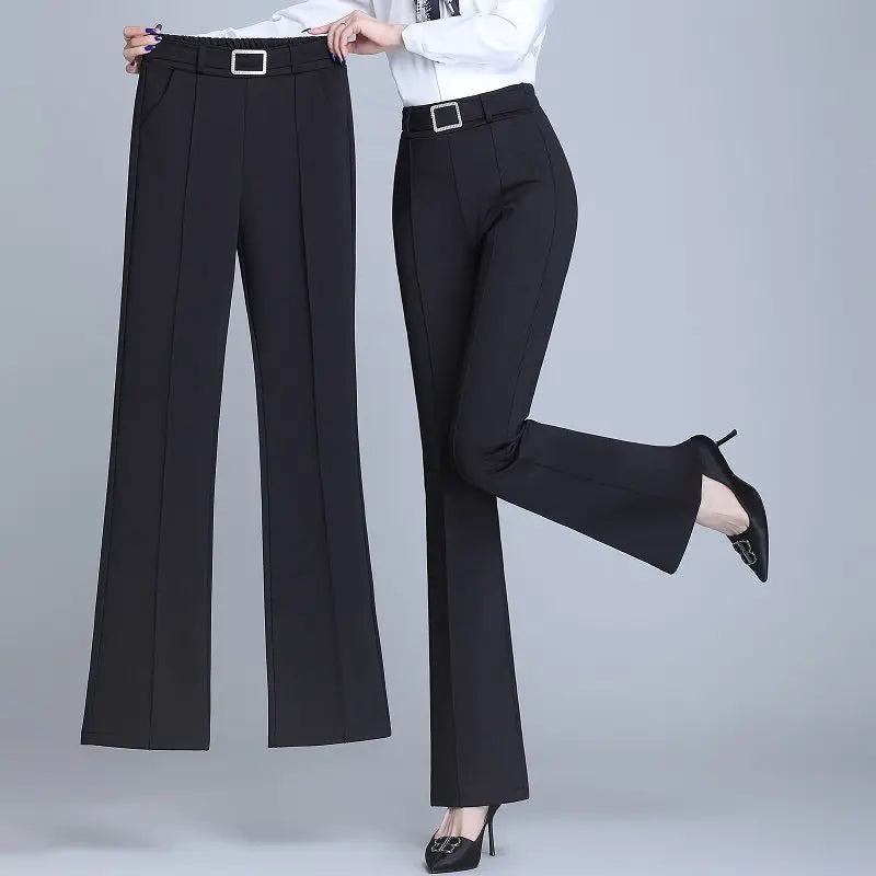 Pantalon Évasé Taille Haute Diamants | MDN Store