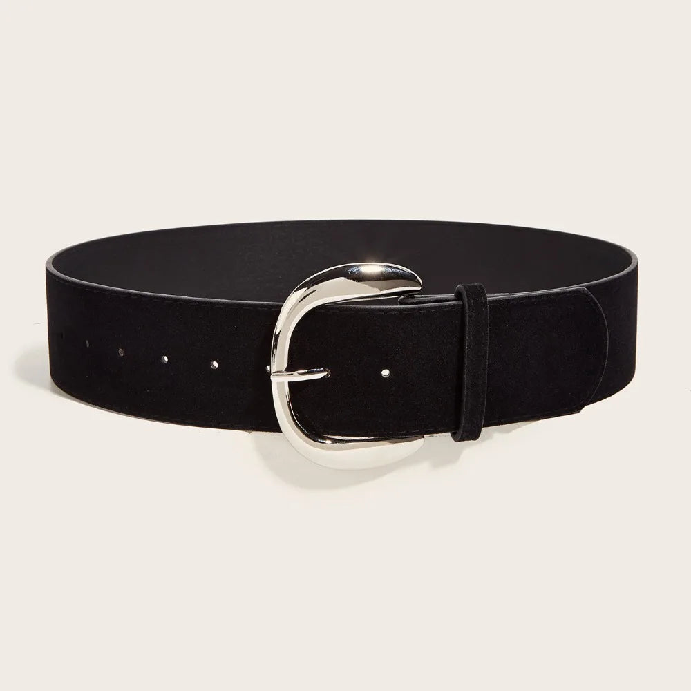 Ceinture Large Cuir Suédé Luxe | MDN Store