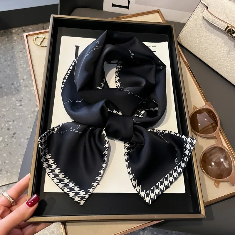 Foulard Soie Long Étroit Femme Cravate | MDN Store