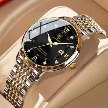 Montre Quartz Femme Acier Inoxydable Lumineuse Date Etanche Fashion | MDN Store 25