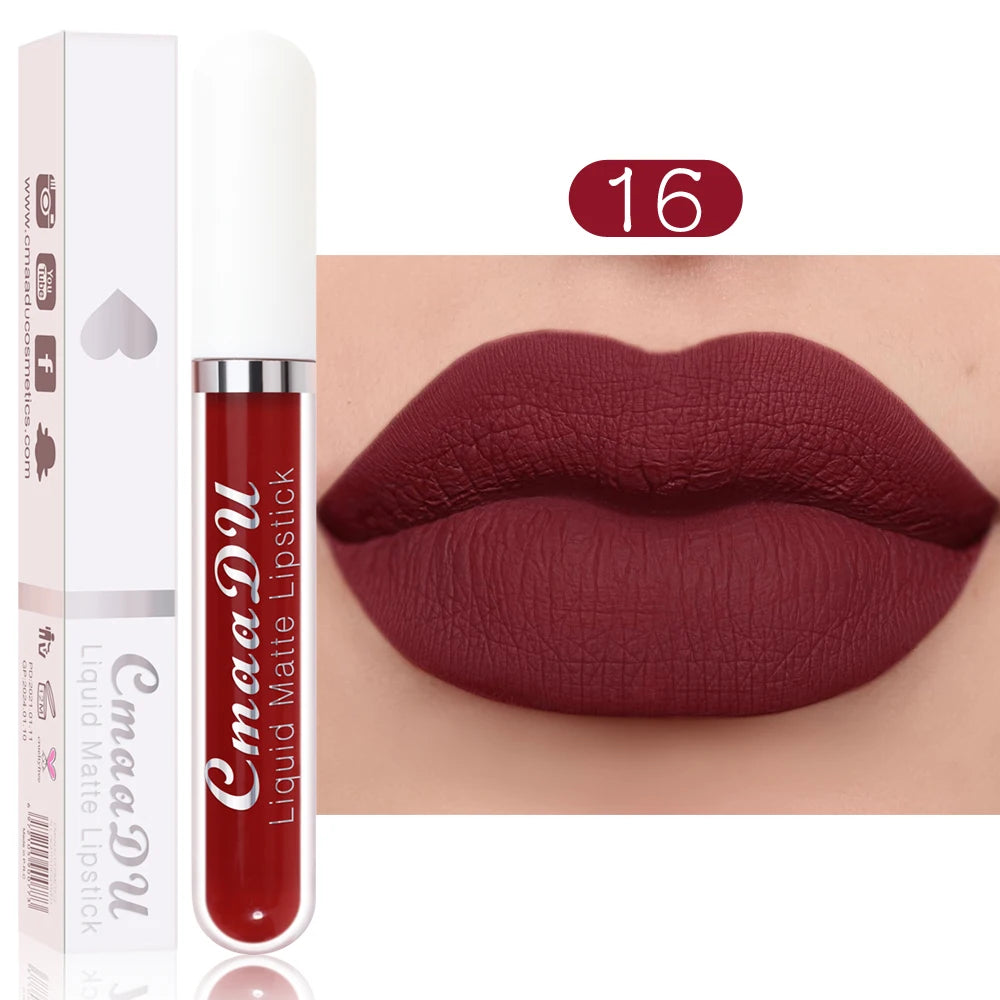 Gloss Lèvres Mat CmaaDu Imperméable Longue Tenue Teinture Rouge | MDN Store