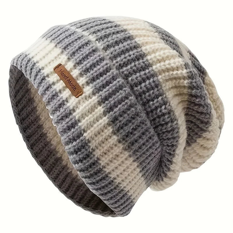 Bonnet Rayé Léger Mixte - Chaud Coupe-Vent Automne Hiver | MDN