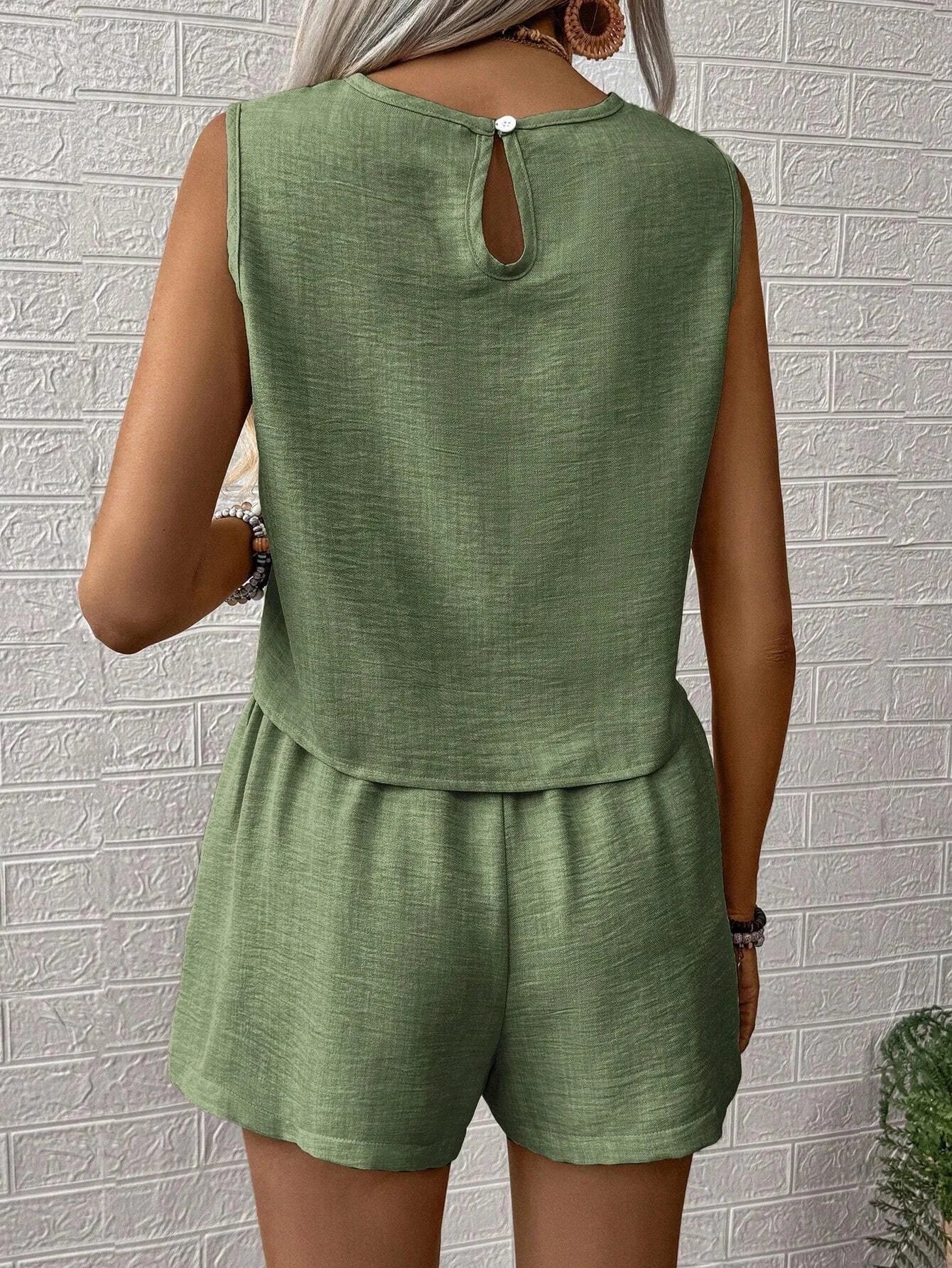 Ensemble Haut et Short Femme Sans Manches Casual | MDN Store 25