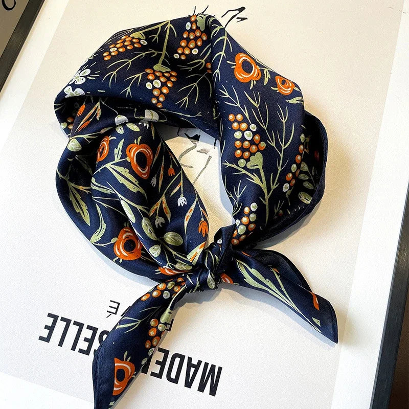 Foulard Carré Soie Naturelle 100% 53cm Femme | MDN Store