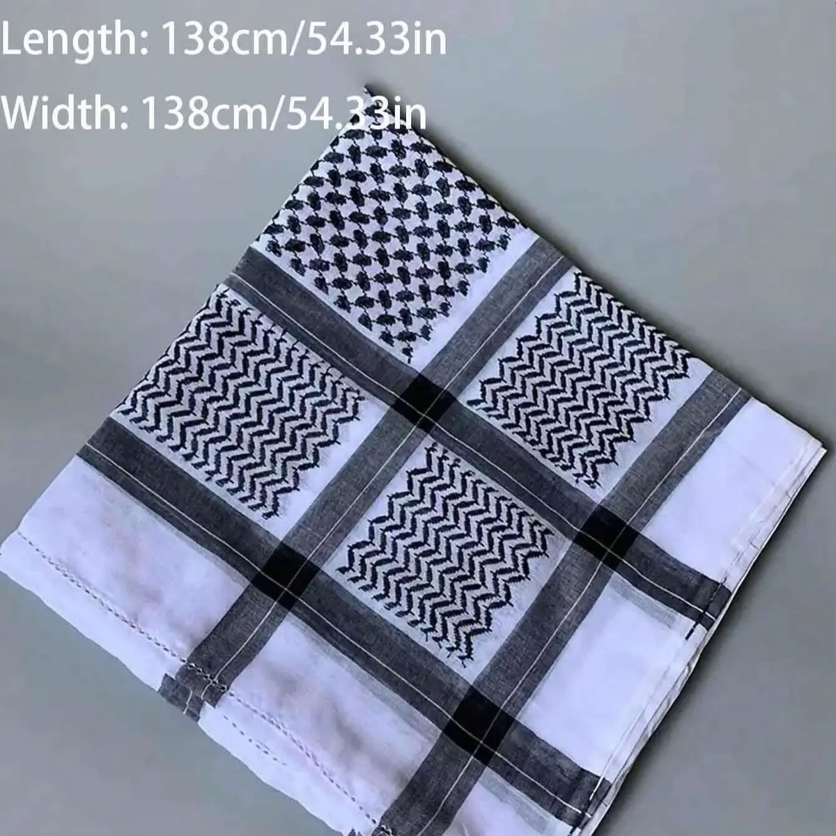 Grand foulard carré imprimé en polyester | MDN Store 25