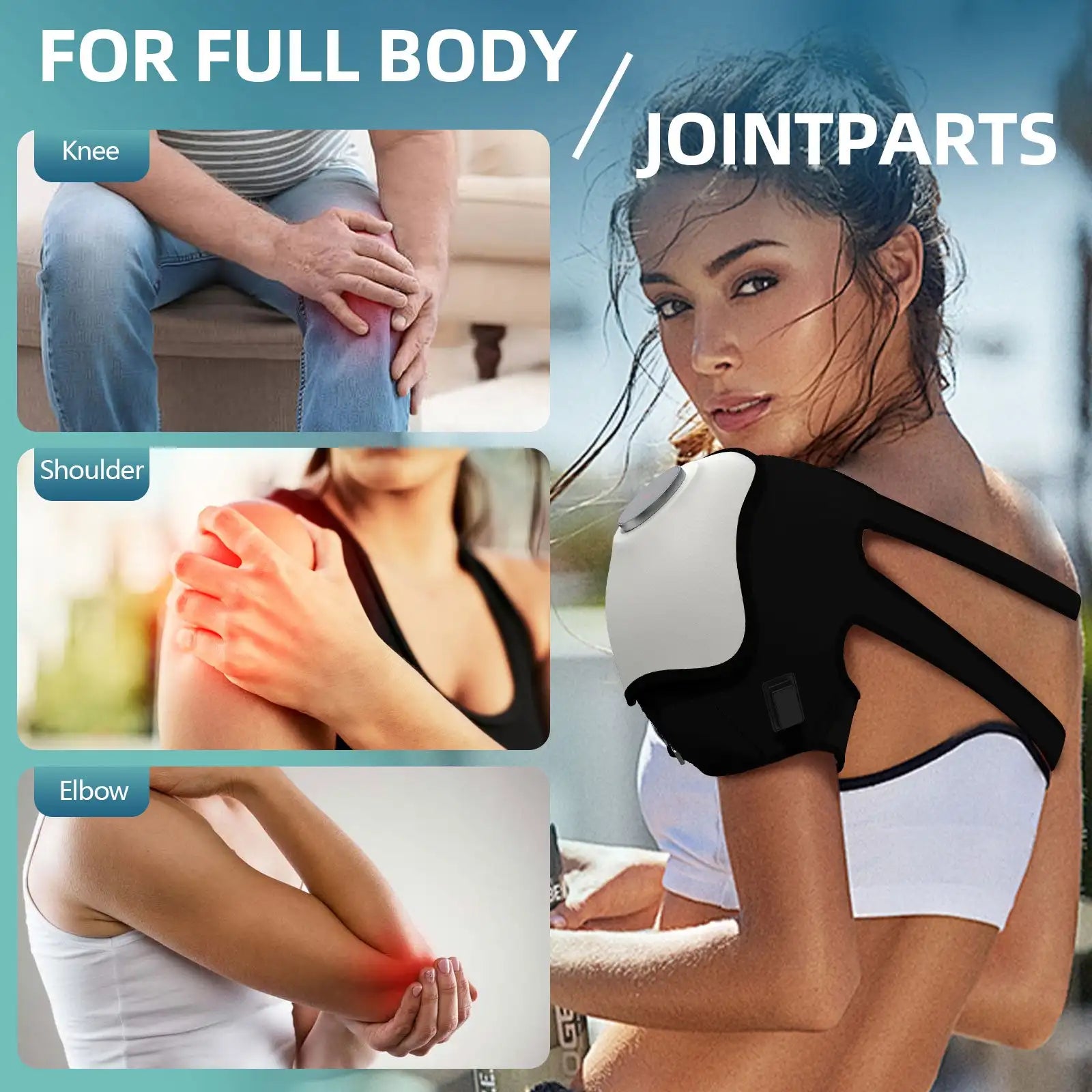 Masseur Genou Chauffant Infrarouge Vibration | MDN Store